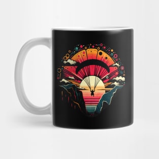 Retro Vintage Paragliding Design Mug